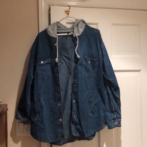Jean hooded jacket